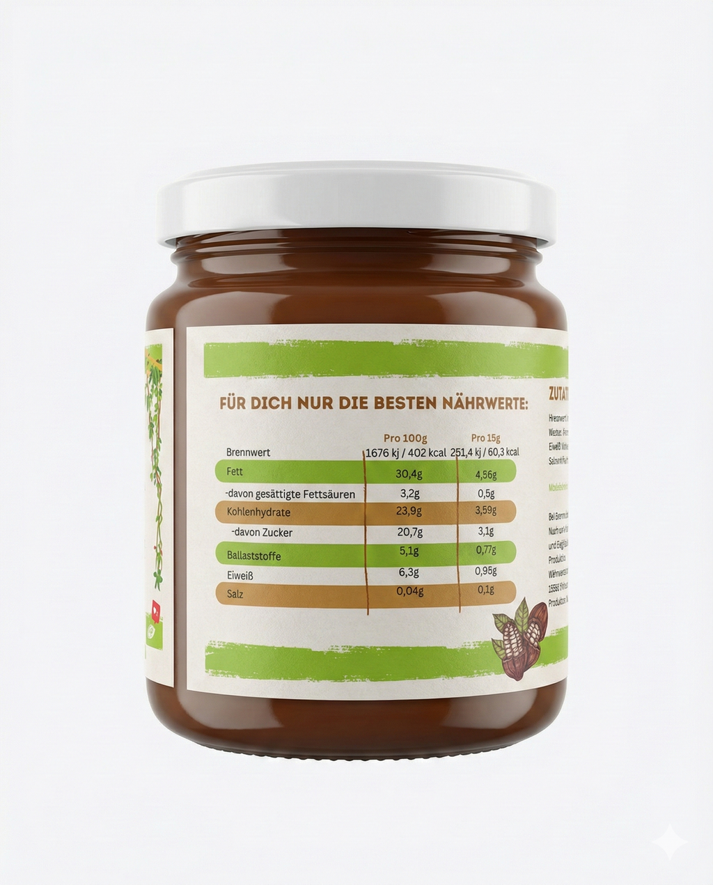 ChocUp Kakao-Haselnusscreme 200g