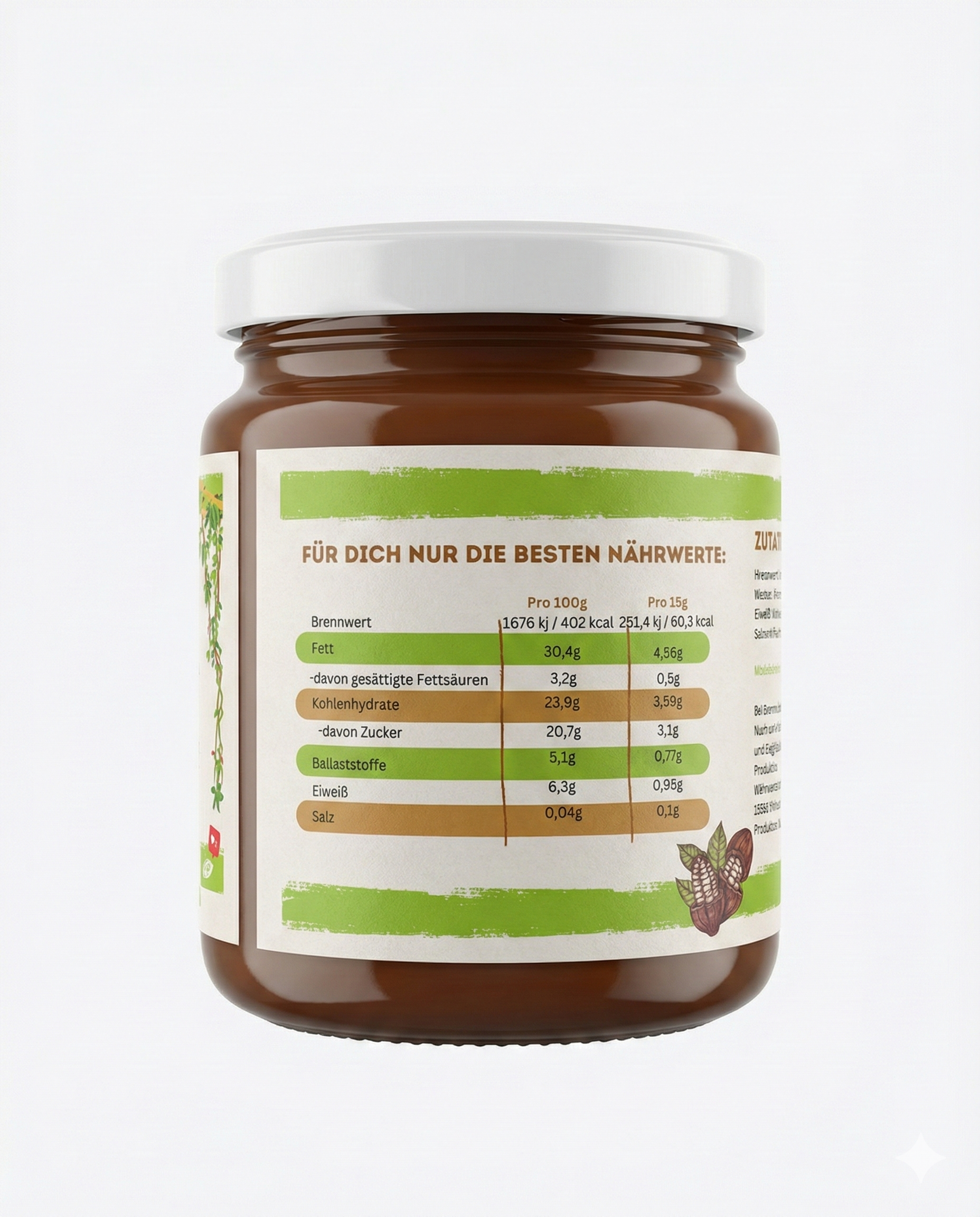 ChocUp Kakao-Haselnusscreme 200g